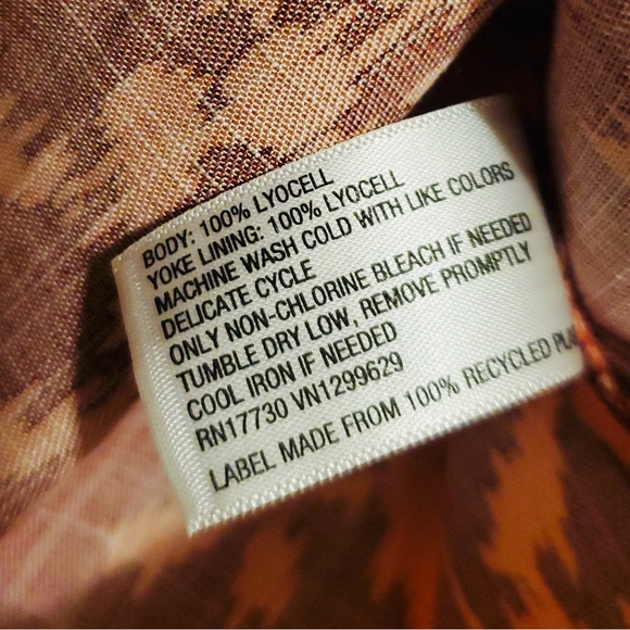 Knox Rose Women Button-Down Shirt, Hi-Low, Hem Pocket Deep-Red, Western Boho NWT - Picture 12 of 14